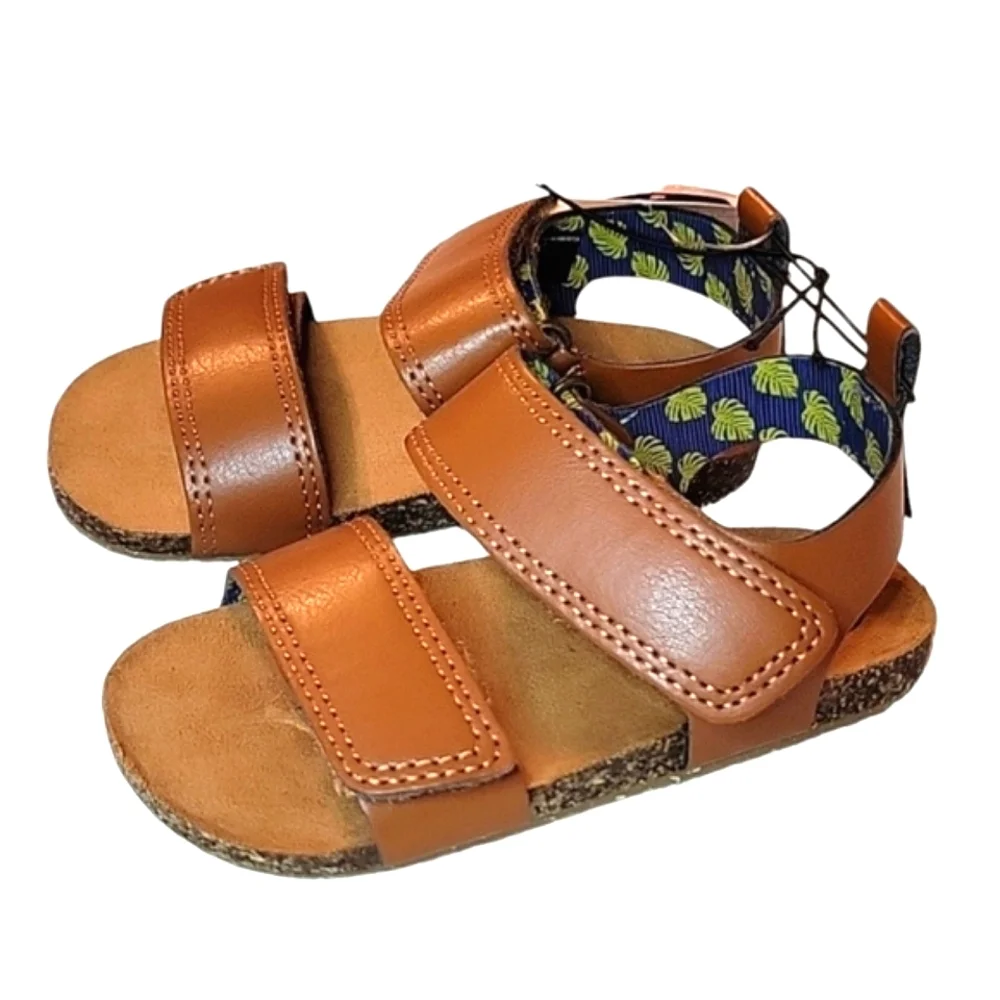 NEW - NWT Wonder Nation Unisex Baby Footbed Sandals, Size 6